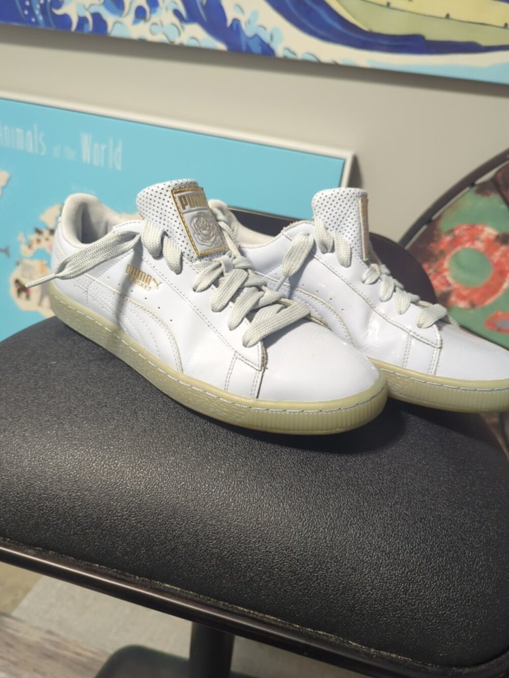 Puma x CAREAUX Basket 362712 01 Sneaker White EUR 41 Men’s US 8 / Women’s US 9.5
